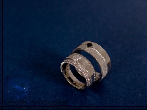 alliances platine diamants diamants noirs