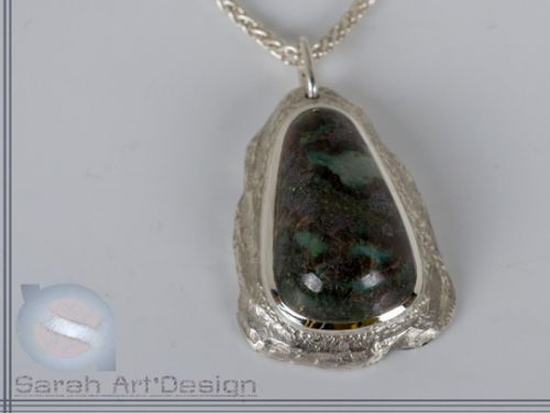 collier argent jade de l'Orbe