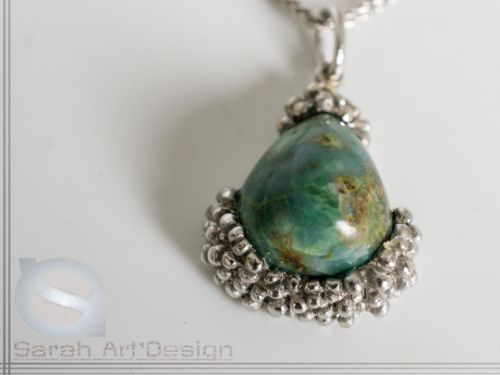 collier argent jade de l'Orbe
