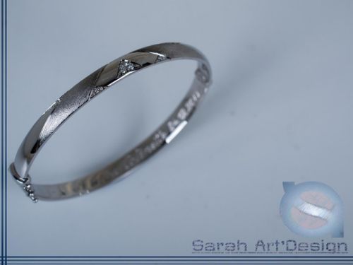 bracelet or blanc diamants